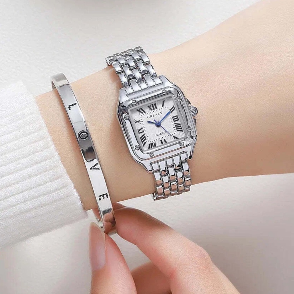 Panthere Classic Rectangle Stainless Steel Silver - Picture 11 of 15